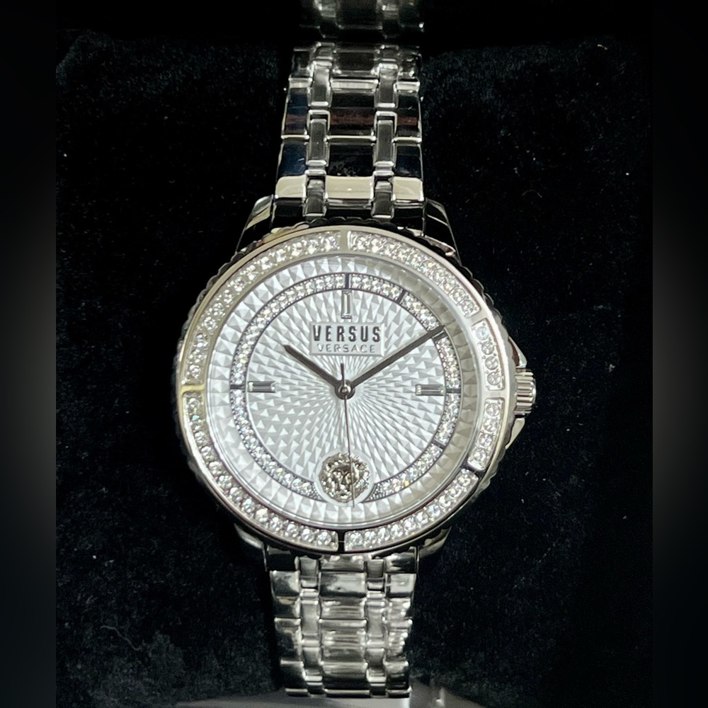 Silver Versus Versace watch.
